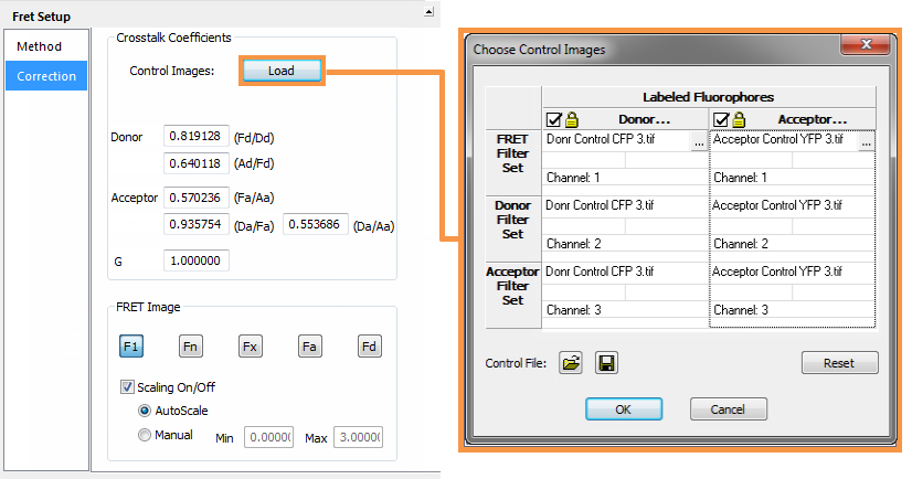 FRET Image Selection